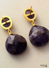 Boho Earrings, Dangle Earrings, Axel Amethysts Teardrop Dangle Earring